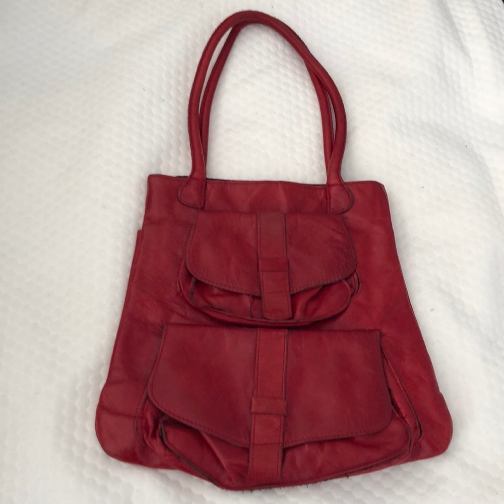SABINA NY Candy Apple Red Small Shoulder bag